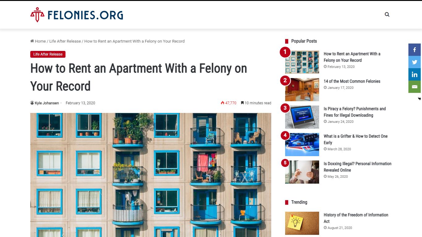 How to Rent an Apartment With a Felony on Your Record